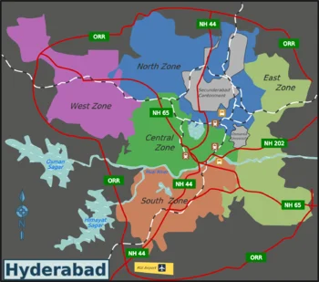 Hyderabad's West Zone Areas List